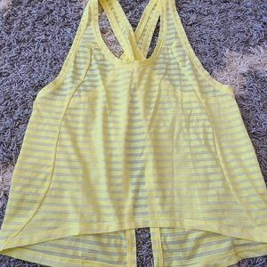 NWOT Zyia Active Yellow Nimbus Split Back Tank